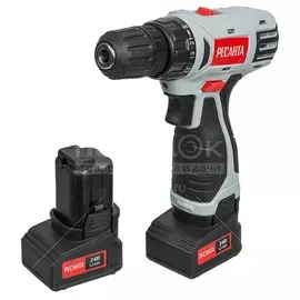 Дрель-шуруповерт аккумуляторный, Ресанта, ДА-24-2ЛК 75/14/7, 24 В, кейс