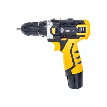Дрель-шуруповерт аккумуляторный, Deko, DKCD12FU-Li, 12 В, кейс