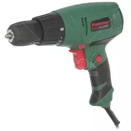 Дрель-шуруповерт сетевая Hammerflex DRL400A, 0-750 об/мин, 0.28 кВт, 10 мм