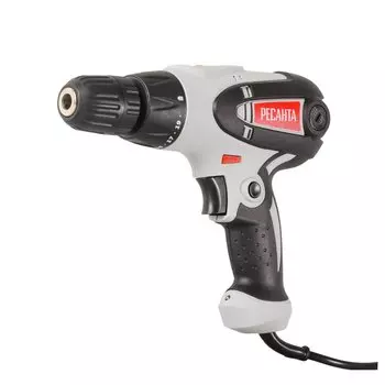 Дрель-шуруповерт сетевая Ресанта, СШ-550-2, быстрозажимной патрон, 10 мм, 550 Вт, с реверсом, 2 скорости