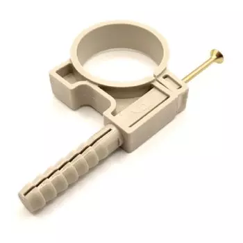 Дюбель-хомут 40 мм, полипропилен, крепление для труб "бобры", РосТурПласт, 37821