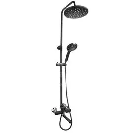 Душевая система для ванны, Frap, с картриджем, черная, F2449-6