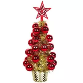Елка новогодняя настольная SYHHC-0320173 красно-золотая, 40 см