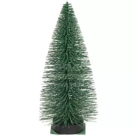 Елка новогодняя настольная, 16 см, ель, зеленая, хвоя леска, SYMNS-161972