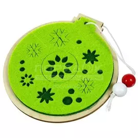Елочная игрушка Дерево ч10699/ч10703/ч10702, 10 см