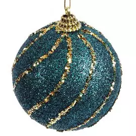 Елочный шар 3 шт, зеленый, 8 см, SYPMQB-102143