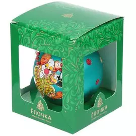 Елочный шар Елочка, Клоун, стекло, C1541