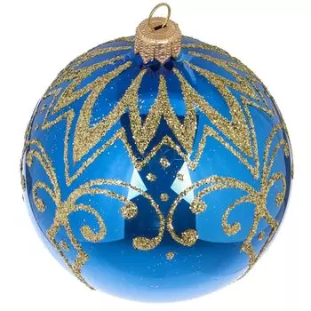 Елочный шар Елочка, Вечерний, стекло, Ш5, С2063