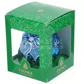 Елочный шар Елочка, Бубенцы, стекло, C391