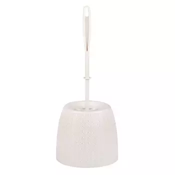 Ерш для туалета Альтернатива, Вязаное плетение, напольный, с круглой подставкой, пластик, М6886