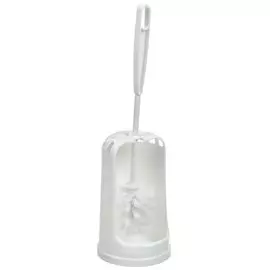Ерш для туалета York, Люкс, напольный, с подставкой, полипропилен, белый, 064020
