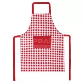 Фартук, 60х80 см, Guten Morgen Клетка красная с карманом