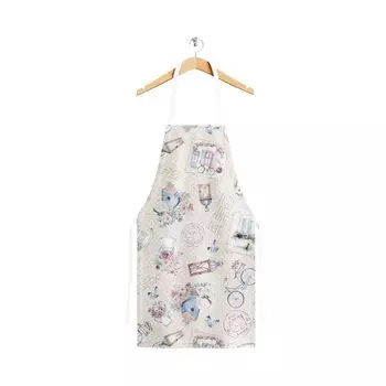 Фартук 62х75 см, 100% хлопок, без кармана, Самойловский текстиль, Открытки