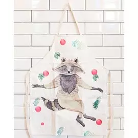 Фартук 69х84 см, 100% полиэстер, без кармана, Енот, Y3-843