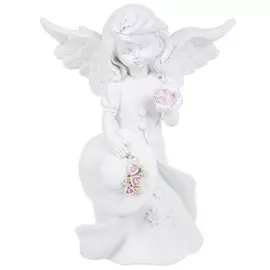 Фигурка декоративная Ангелочек с шляпкой Y4-3536, 16.5x12х5.5 см