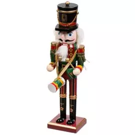 Фигурка декоративная дерево, Щелкунчик 1, 30 см, на подставке, AI-0807020