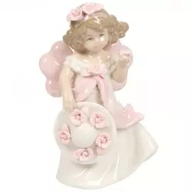 Фигурка декоративная Девочка с шляпой, 7.5х6х15 см, Y4-3523