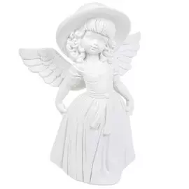 Фигурка декоративная Девушка в платье с шляпой, 12.5х6.5х20 см, Y4-3539