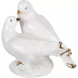 Фигурка декоративная фарфор, Голуби, 7х9 см, Lefard, 149-002
