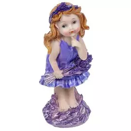 Фигурка декоративная Лавандовая девочка, 14 см, Y4-3675