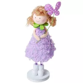 Фигурка декоративная Лавандовая девочка, 14 см, Y4-3700
