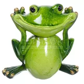 Фигурка декоративная Лягушонок Ничего не слышу Y6-2635 I.K, 10 см
