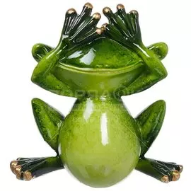 Фигурка декоративная Лягушонок Ничего не вижу Y6-2637 I.K, 10 см