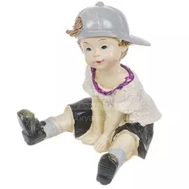 Фигурка декоративная Мальчик в бейсболке Y4-3544, 8.5x6х7 см
