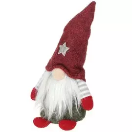 Фигурка декоративная полиэстер, пластик, Гном, 22х9.5 см, Y4-2816