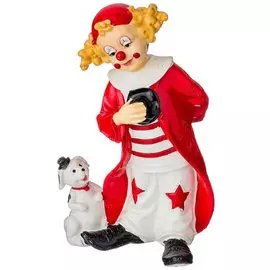 Фигурка декоративная полистоун, Клоун Буффонада, 6х9.5х17 см, Lefard, 162-632