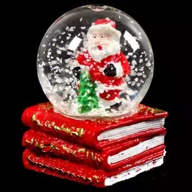 Фигурка декоративная Шар водяной со снегом, 4.5х7 см, Y4-4239