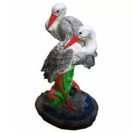 Фигурка садовая Два аиста, 45 см, гипс, Л24