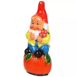 Фигурка садовая Гном на апельсине, артикул 42