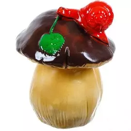 Фигурка садовая Гриб с улиткой, 24 см, гипс, Л71