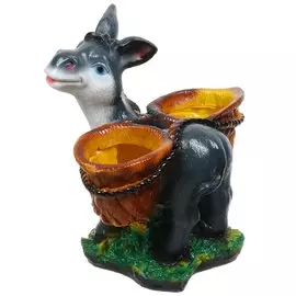 Фигурка садовая кашпо, Ослик, 99