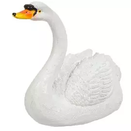 Фигурка садовая Лебедь белая, 22х14.5х23 см, полистоун, Y4-5505