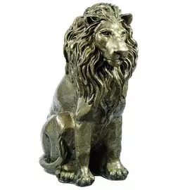 Фигурка садовая Лев большой, 55 см, гипс, Л52