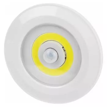 Фонарь Эра, SB-804, пластик, с датчиком движения, пушлайт, 3W COB 3хAAA, Б0054039
