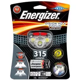 Фонарь налобный, Energizer, HL Vision HD+Focus, пластик, E300280703