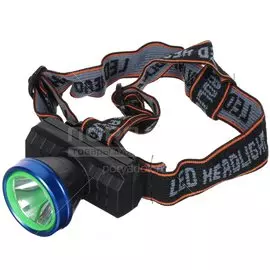 Фонарь налобный, встроенный аккумулятор, зарядка от USB, пластик, SPE17194-11