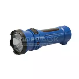 Фонарь ручной, встроенный аккумулятор, Космос, зарядка от сети 220 В, пластик, KOCAcc102