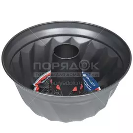 Форма для запекания сталь, 24.5х24.5х11.5 см, антипригарное покрытие, круглая, Daniks, Кекс, K-147