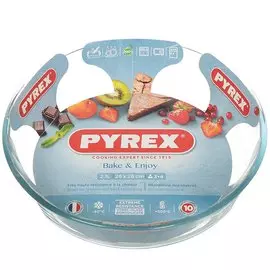 Форма для запекания стекло, 26х26 см, 2.1 л, круглая, Pyrex, Classic, 828B000/5046