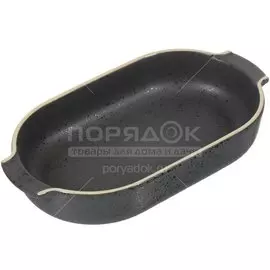 Форма для запекания керамика, 18х34.2х6.5 см, овальная, Daniks, Элемент, 1551