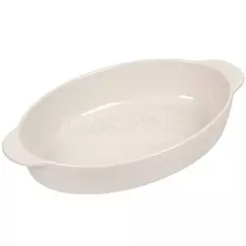 Форма для запекания керамика, 20х34х6.5 см, овальная, Daniks, Натюрель, 1156