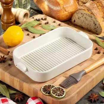 Форма для запекания керамика, 26.5х15х4.5 см, прямоугольная, Y4-7293