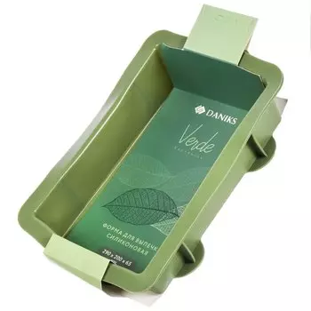 Форма для запекания силикон, 29х20х6.5 см, прямоугольная, Daniks, Verde, Y4-7046