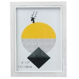 Фоторамка 13 х 18 см, МДФ, белая, Y6-6098