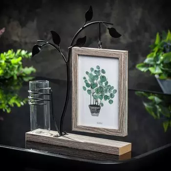 Фоторамка 20х27 см, фото 10х15 см, с колбой, Y6-10488