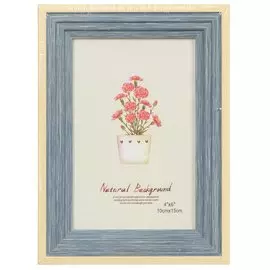 Фоторамка фото 10х15 см, синий обод, Y4-3886